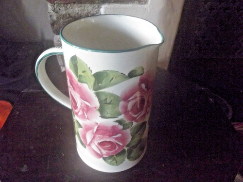 Vintage wemyss ware tall jug - wemyss,